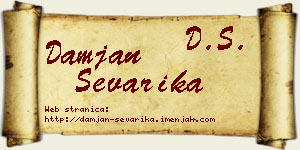 Damjan Ševarika vizit kartica